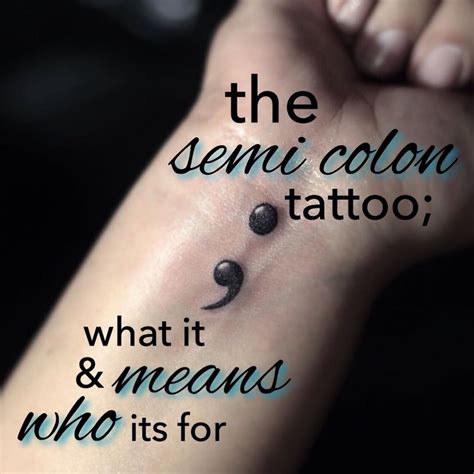 semicolon tattoo meaning 13 reasons why|colon tattoo meaning mental health.